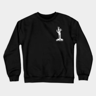 Skeleton Hand Rising From The Ground Crewneck Sweatshirt